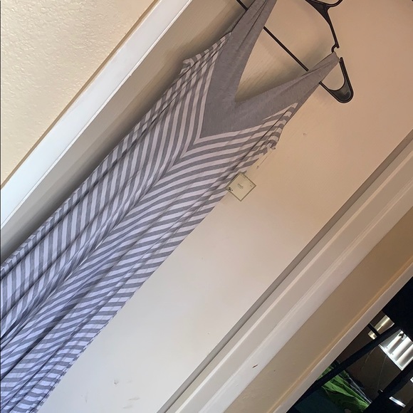 Comfy USA Dresses & Skirts - Comfy striped gray dress